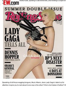 Lady Gaga posa semi-nua para capa de revista