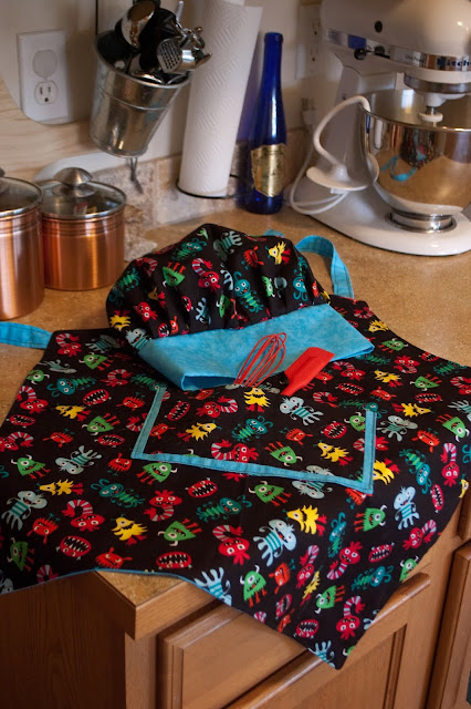 Kid's Apron and Chef's Hat