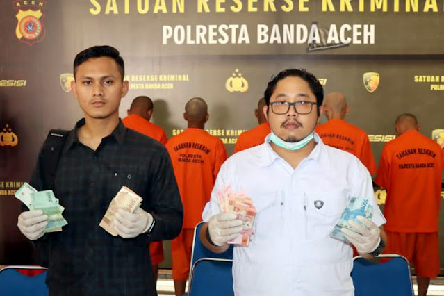 Satreskrim Polresta Banda Aceh Mengamankan Enam Penjudi Togel di Dua Lokasi Berbeda