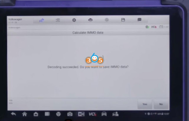 Read VAG MQB NEC35XX Locked IMMO by Autel IM608 15