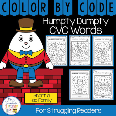 A resource to give your struggling readers some confidence while reviewing the -ap family words by Fern Smith's Classroom Ideas.