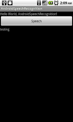 Android 的語音識別(Speech Recognition)功能