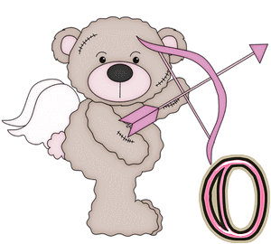 Abecedario de Osito Cupido.