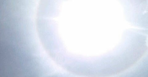 FENOMENA HALO (LINGKARAN PELANGI KELILINGI MATAHARI)