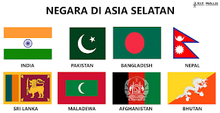 Bendera Negara Di Asia Selatan