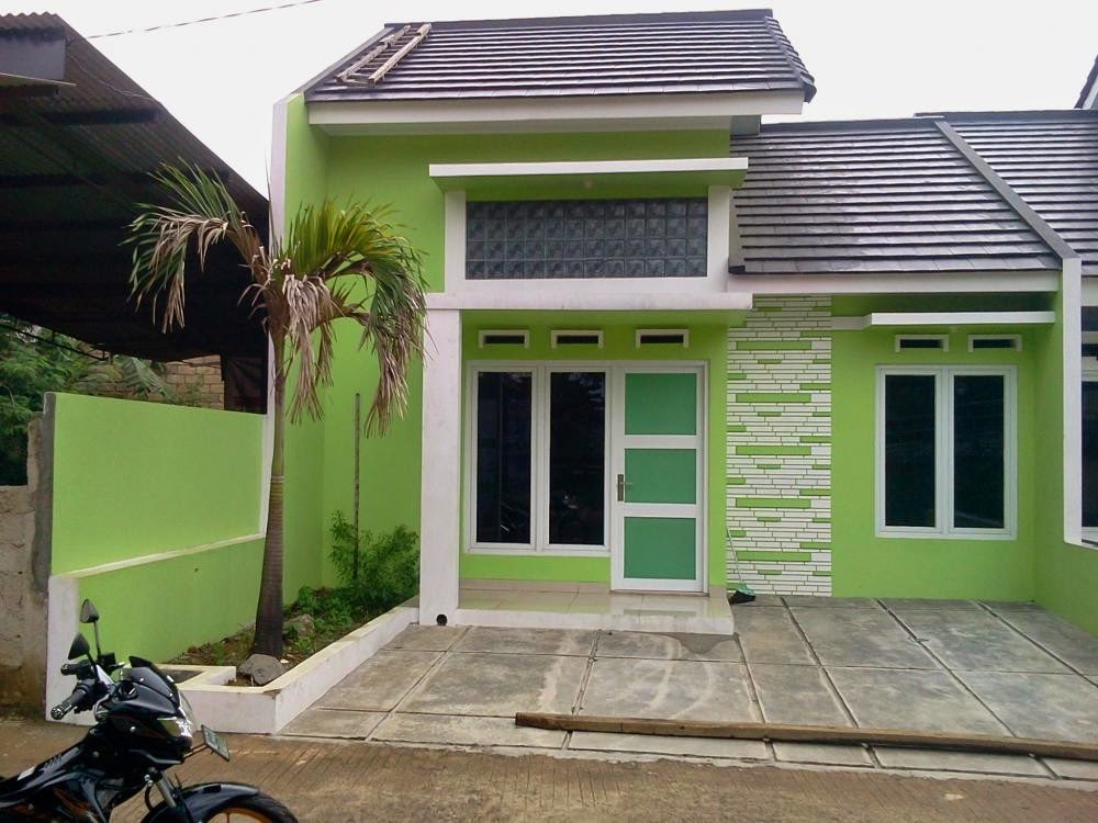 65 Gambar Rumah  Warna  Hijau  Lumut Terbaik Never Mind