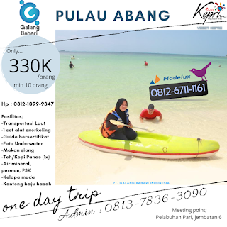 Pengalaman Snorkelling Pulau Abang dengan Wisata Galang Bahari Tour Travel 0812-6711-1161