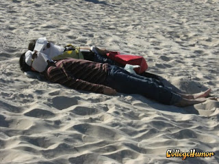 fully clothed beach