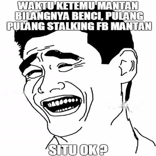 meme ketemu mantan keliatan cuek tapi ngarep buat dp bbm