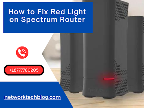 spectrum router red light