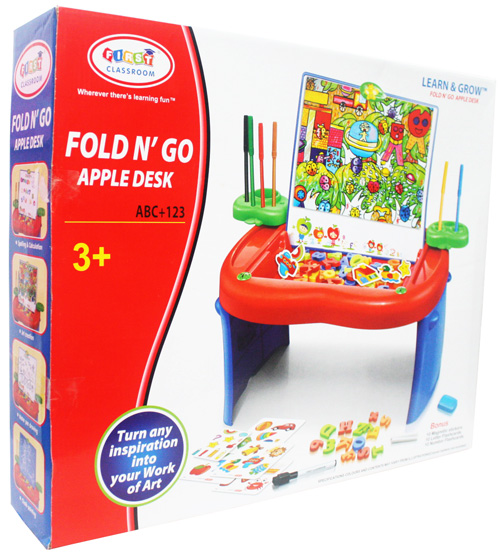  Meja  belajar  Anak Fungsional 4in1 Apple Desk Kirara Toys