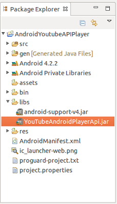 import YouTubeAndroidPlayerApi.jar