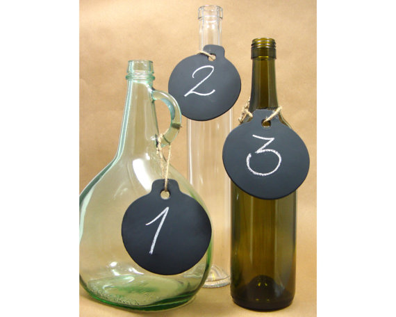 Mini Chalk Board Rustic Wedding Table Numbers Hang Tags