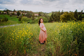 mustard flower fields maternity session bay area