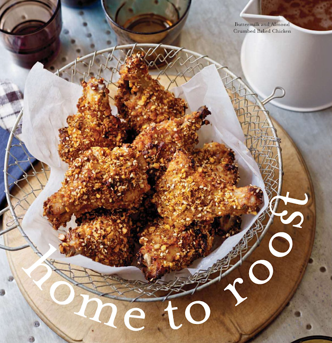 Buttermilk Almond Crumbed Baked Chicken Recipe