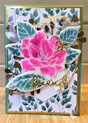 rhapsodyincraft, Stampin' Up, Just Jade, Magenta Madness, colouring techniques, Forever Greenery, 2020-21 Annual Catalogue, Friendship Cards