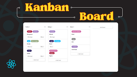 Kanban Board : A reactjs Application