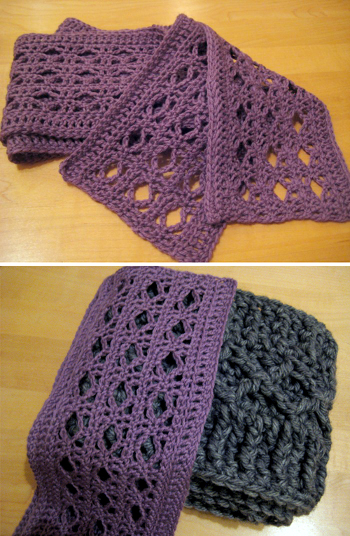 Diamond Scarves - Free Pattern 