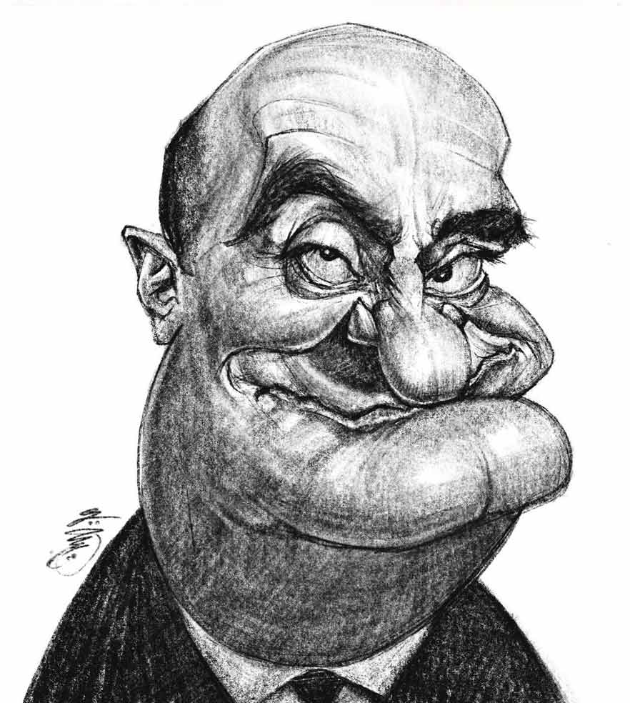 Alexander Saroukhan .. Caricature by Ali AlSumikh - Bahrain
