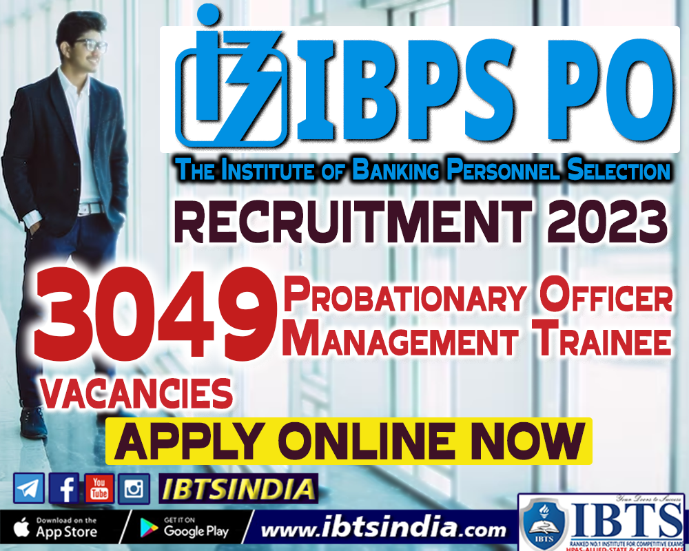 IBPS PO Notification 2023 - 3049 Posts (Download PDF/ Apply Online Now)