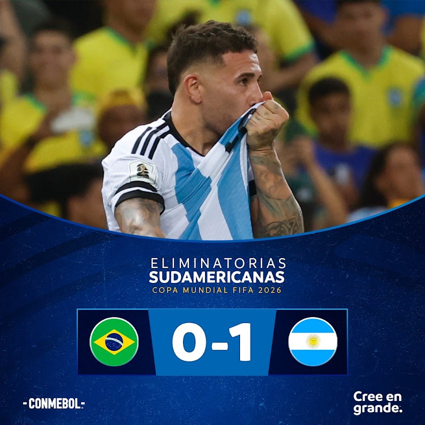 El Clásico sudamericano lo ganó Argentina 1-0 a Brasil en el Maracaná