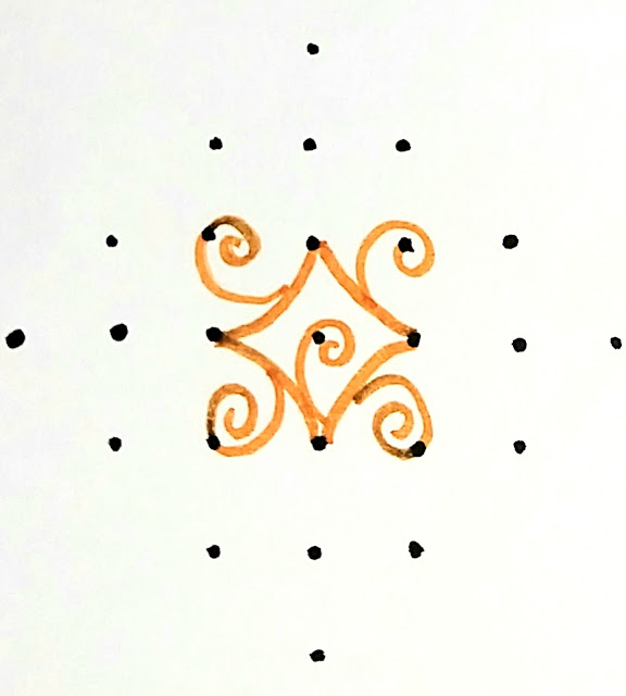 kolam, kolangal, Rangoli, Muggulu, Easy Kolam, Easy Muggulu, Easy Rangoli, Friday Kolam, 7 dots Kolam, 7 dots Rangoli, 7 Dots Muggulu, rangoli for beginners step by step, kolam for beginners step by step, muggulu for beginners step by step design kolam, design rangoli, design muggulu, design kolam with dots, design rangoli with dots, design muggulu with colours, 