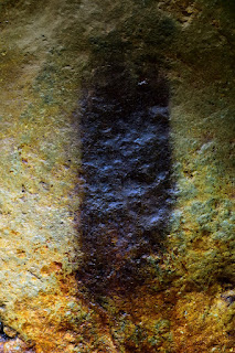 closeup of rock colors and textures