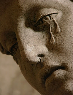 Detail of Mary Magdalene, Entombment of Christ, 1672, in Saint-Martin Church in Arc-en-Barrois (Haute-Marne, France)