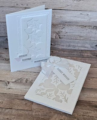 Christmas classics stampin up white Christmas card