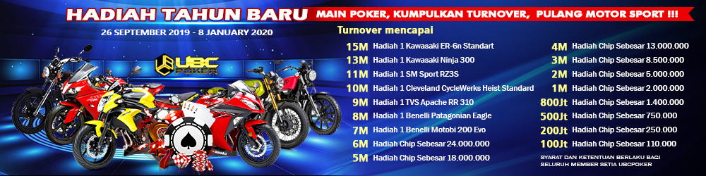 Event UBCPoker (Bonus Cashback Berlipat) 2019