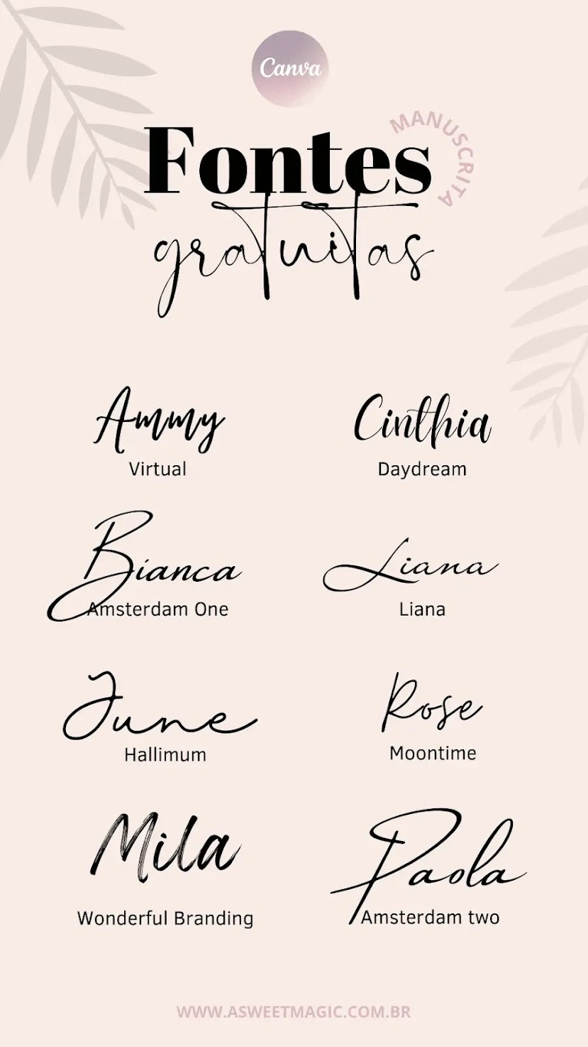 As Melhores Fontes Gratuitas do Canva Para Logos, Convites e Textos em Geral