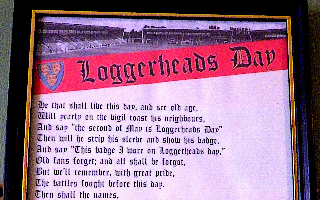 Loggerheads Day poem, framed