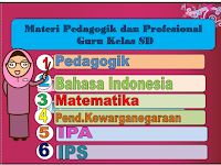 Materi Kompetensi Pedagogik dan Profesional guru kelas SD Tahun 2017