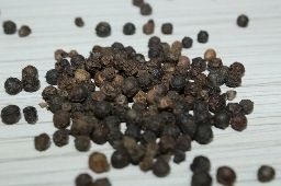 black pepper scattered