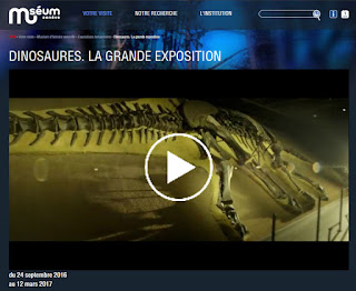 video présentation exposition dinosaures MHN