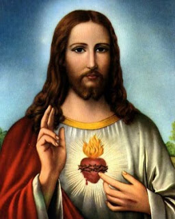 Jesus Christ Sacred Heart art Image and picture