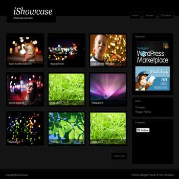 ishowcase blogger template for gallery and photo blog template