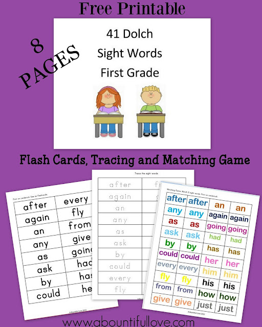 https://www.teacherspayteachers.com/Product/41-Dolch-Sight-Words-for-First-Grade-3226251