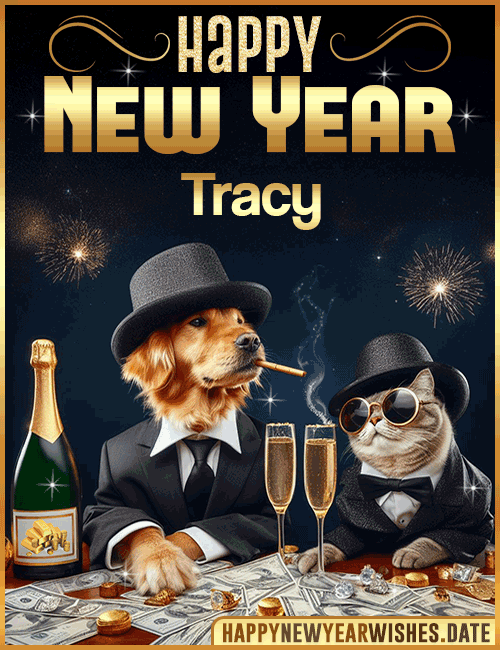 Happy New Year wishes gif Tracy