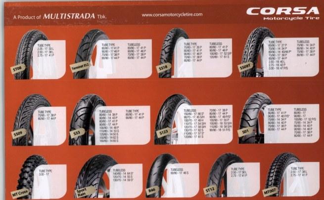 Ban  2013 corsa Tubeless ban daftar Luar   Ban tubeless Ban Harga 2012 2012 Corsa Motor dan harga Corsa Daftar