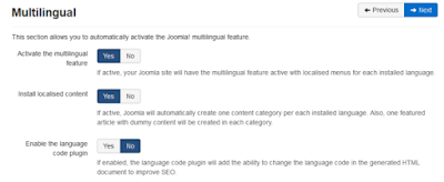 Activate the multilingual feature