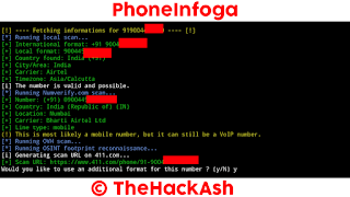 Github Phoneinfoga installation