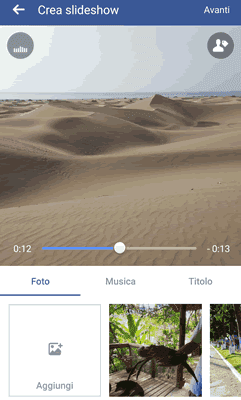 Come creare uno slideshow di foto e musica con facebook