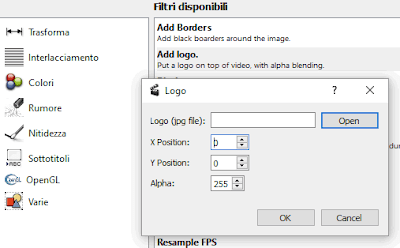 Aggiungere un logo ad un video