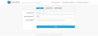 Formulir pendaftaran di serBapay