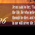 I am the resurrection and life Facebook cover