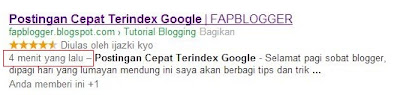 Cara Agar Postingan Cepat Terindex Google - www.zicblogger.blogspot.com