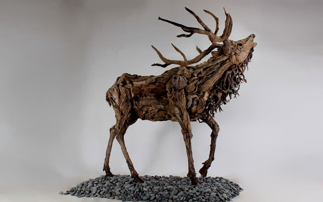 James Doran Webb amazing driftwood sculptures