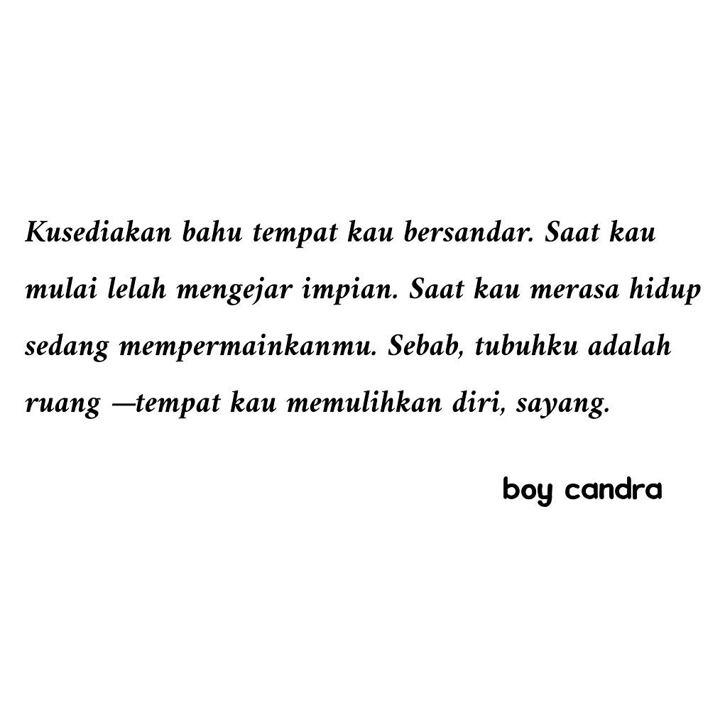 Berikut Kata Kata Mutiara Dari Boy Candra