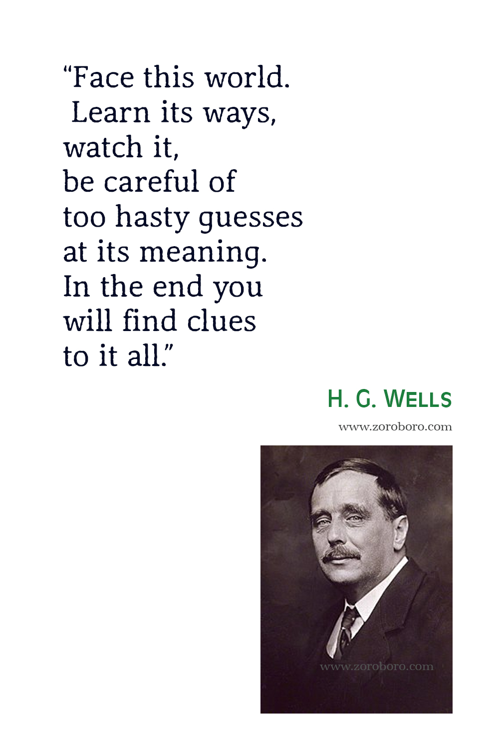 H. G. Wells Quotes, H. G. Wells The Time Machine, The Invisible Man, The Island of Dr. Moreau Quotes, H. G. Wells Books, Short Stories Quotes,H. G. Wells The Time Machine